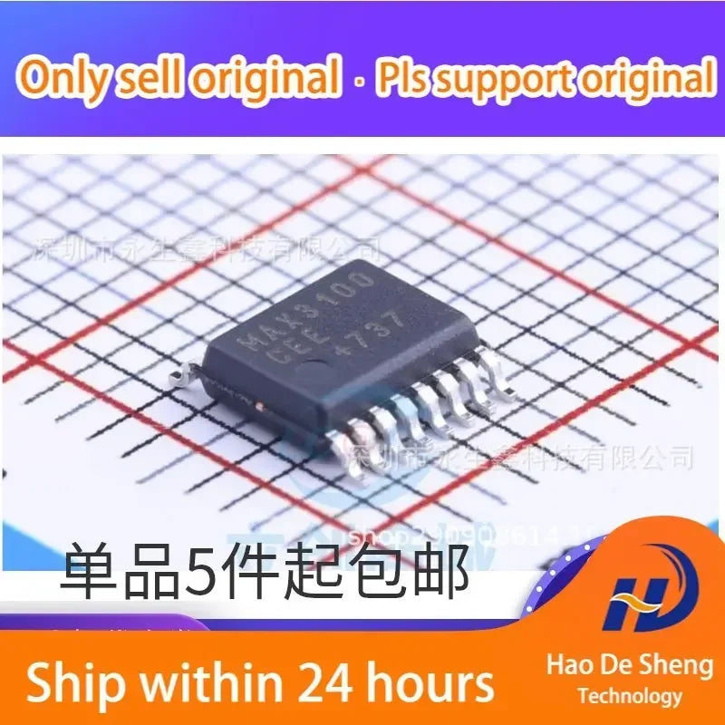 10PCS/LOT MAX3100CEE SSOP16 MAX3100CEE+T Communication Interface Circuit New Original in Stock