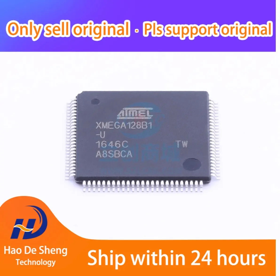 1PCS/LOT ATXMEGA128B1-AU TQFP-100 ATXMEGA128B1 New Original In Stock