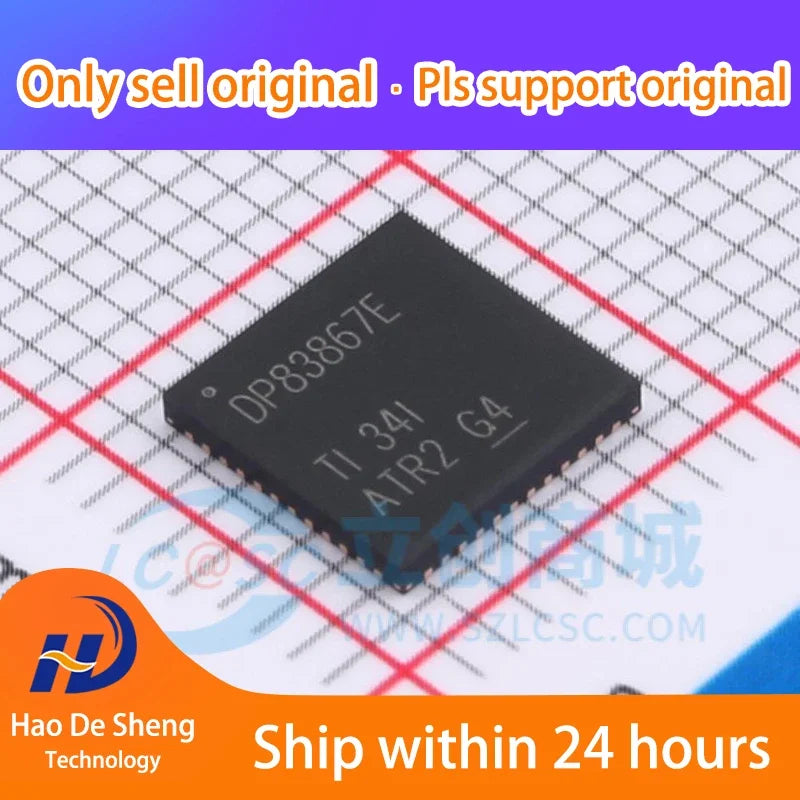 1PCS/LOT DP83867ERGZR DP83867ERGZT LogoDP83867E VQFN48 New Original In Stock, electronic components supplies