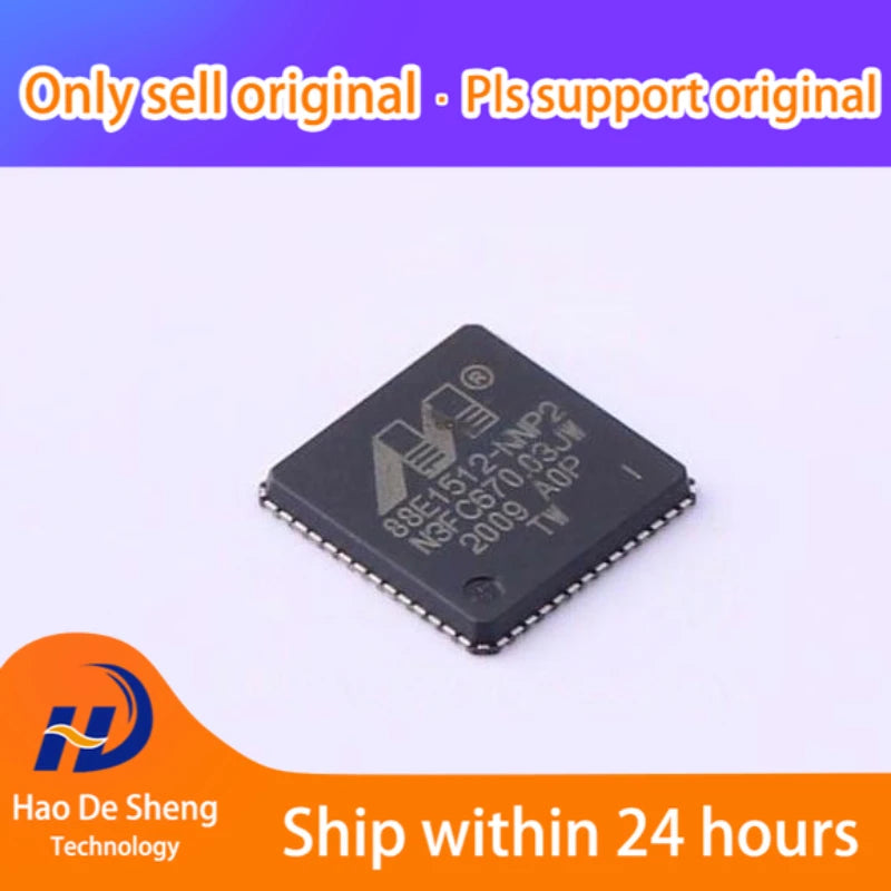 10PCS/LOT 88E1512-A0-NNP2I000 88E1512 QFN-56 New Original In Stock