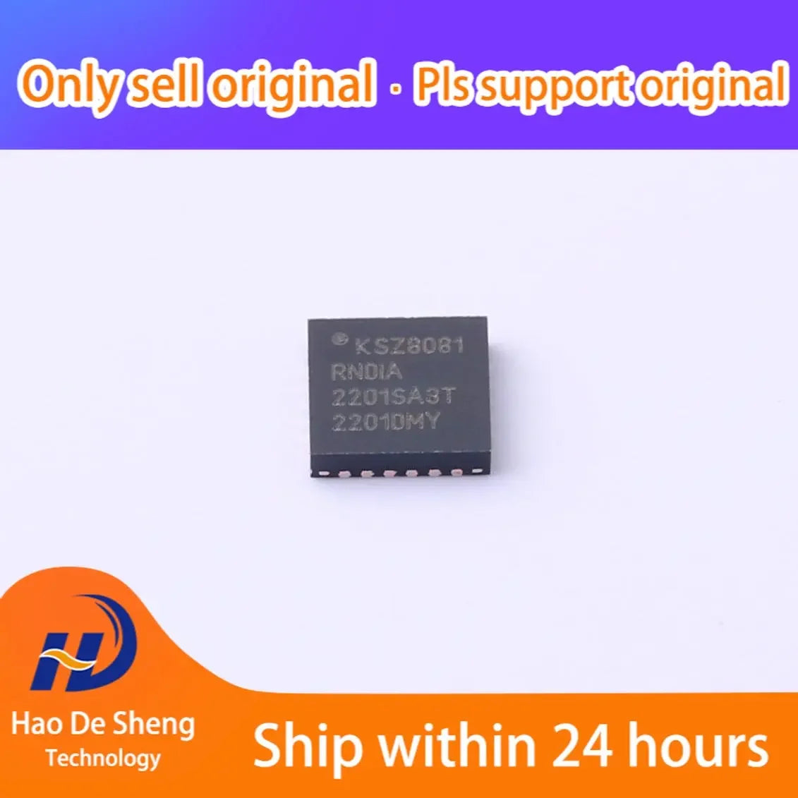 10PCS/LOT KSZ8081RNDIA-TR VQFN24 New Original In Stock
