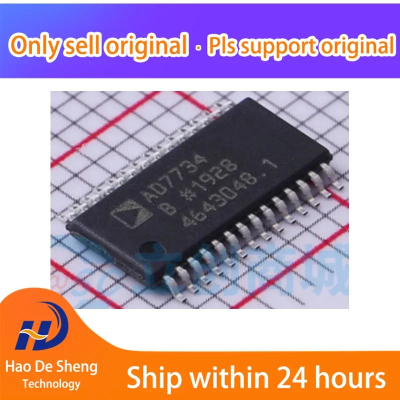1PCS/LOT AD7734BRUZ AD7734BRU Logo AD7734 TSSOP28 New Original In Stock