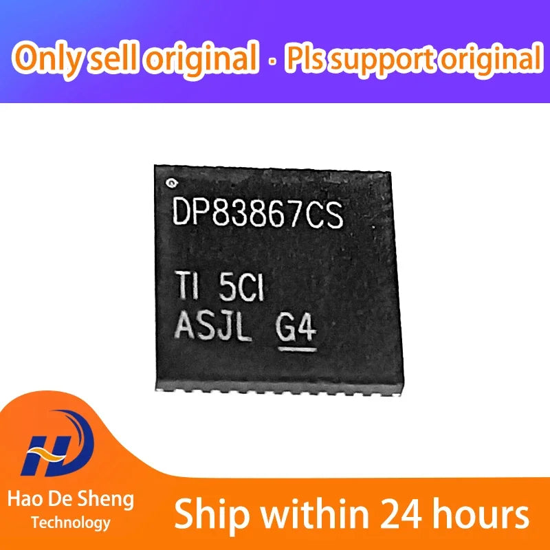 1PCS DP83867CSRGZR DP83867 Logo DP83867CS VQFN48 New Original In Stock, electronic components supplies