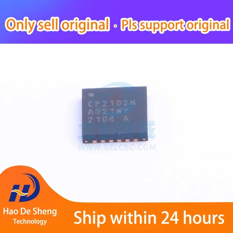 10PCS/LOT CP2102N-A02-GQFN24R CP2102N-A02-GQFN24 QFN-24 New Original in Stock