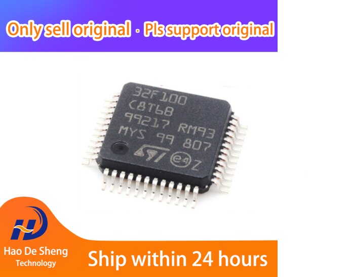 10PCS/LOT STM32F100 STM32F100C8T6B STM32F100C8T6 New Original In stock, electronic components supplies