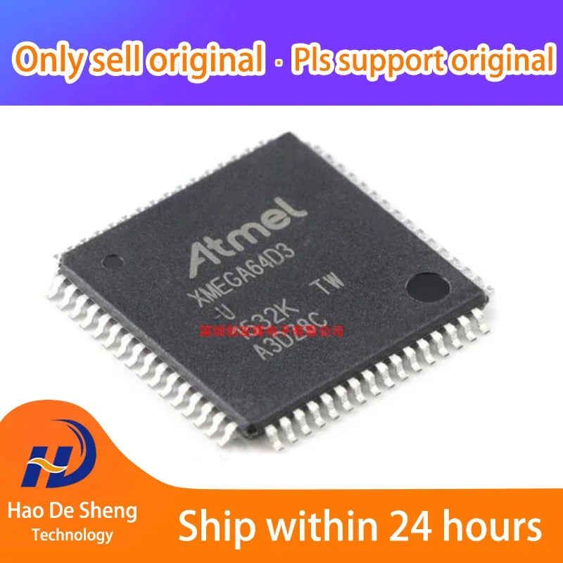 1PCS/LOT ATXMEGA64D3 ATXMEGA64D3-AU TQFP-64 New Original In Stock, electronic components supplies