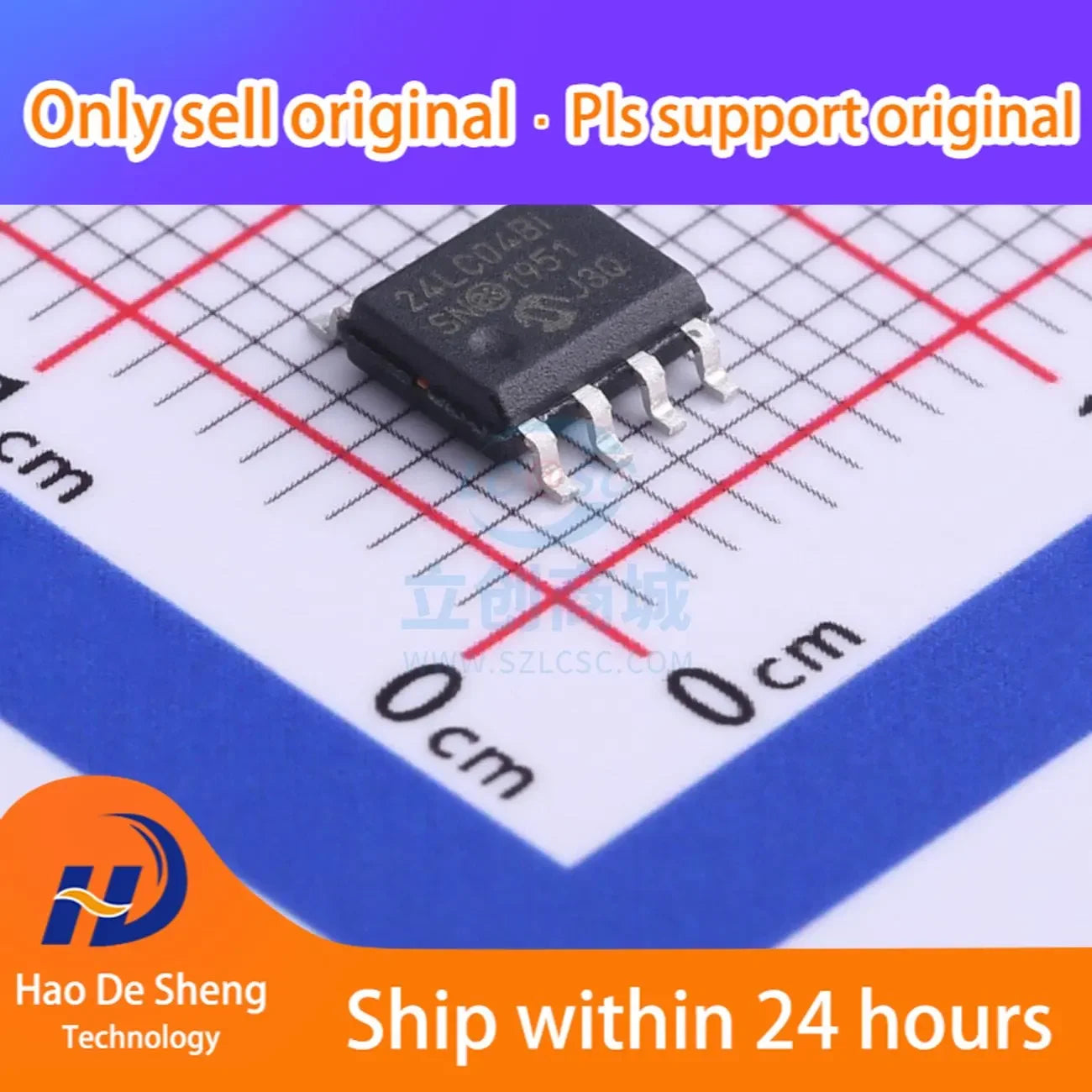 10 шт./лот 24LC04BT-I/SN SOIC-8 новый оригинальный в наличии