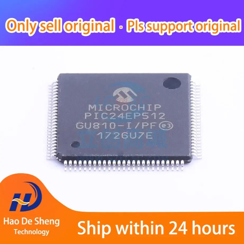1PCS/LOT PIC24EP512GU810-I/PF TQFP-100 New Original In Stock