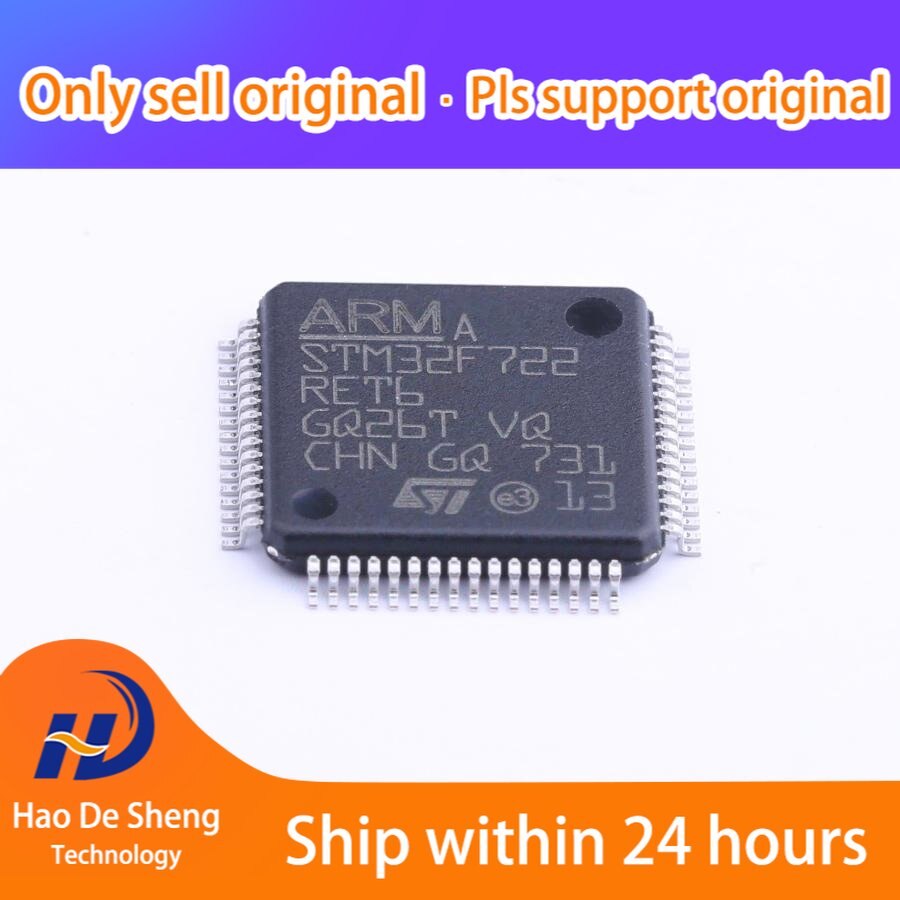 STM32F722RET6 STM32F722 722RET6 LQFP-64 New Original In Stock, electronic components supplies