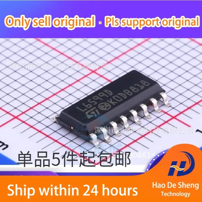 10PCS/LOT L6599DTR L6599D L6599 SOP16 Power Controller New Original in Stock