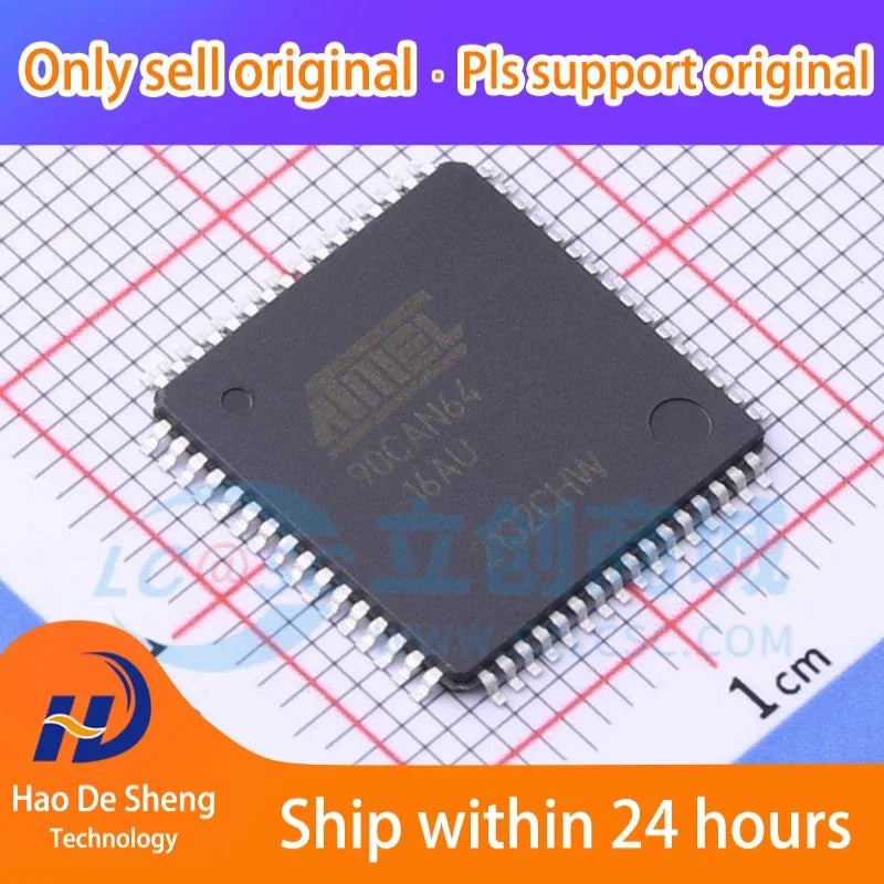 1PCS AT90CAN64-16AU AT90CAN64 TQFP-64(14x14) New Original in Stock