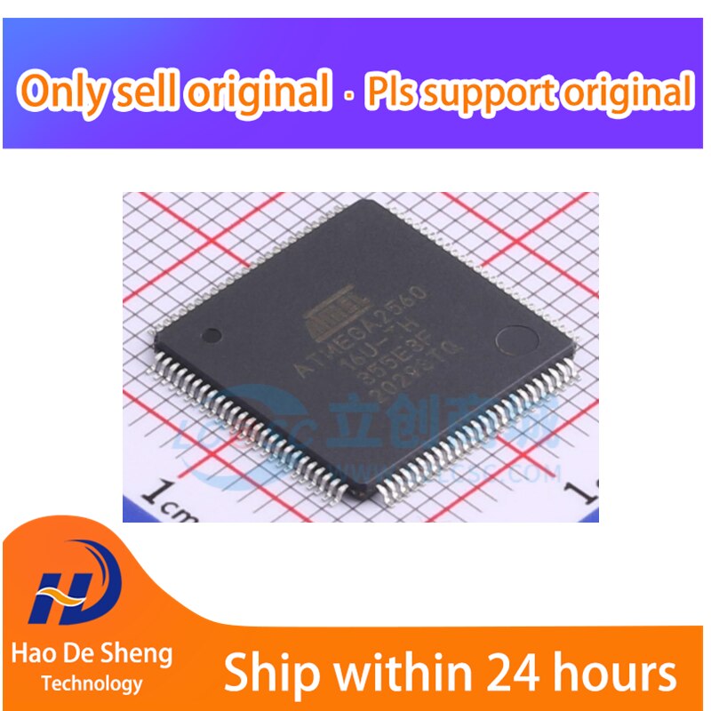 10PCS/LOT ATMEGA2560-16AU ATMEGA2560-16AC LQFP100 New Original In Stock