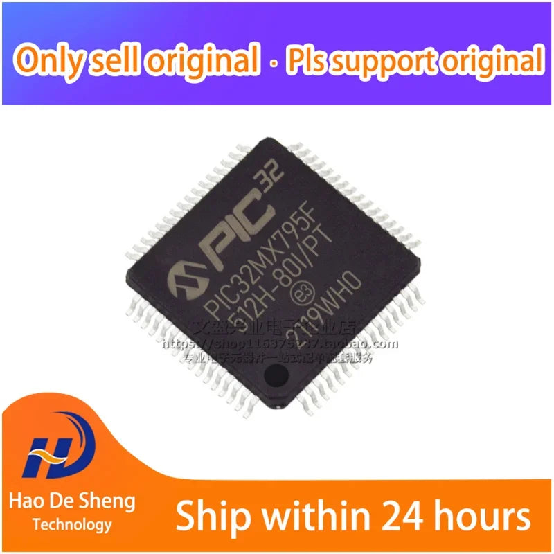 1PCS/LOT PIC32MX795F512HT-80I/PT PIC32MX795F512HT LQFP-64 New Original In Stock