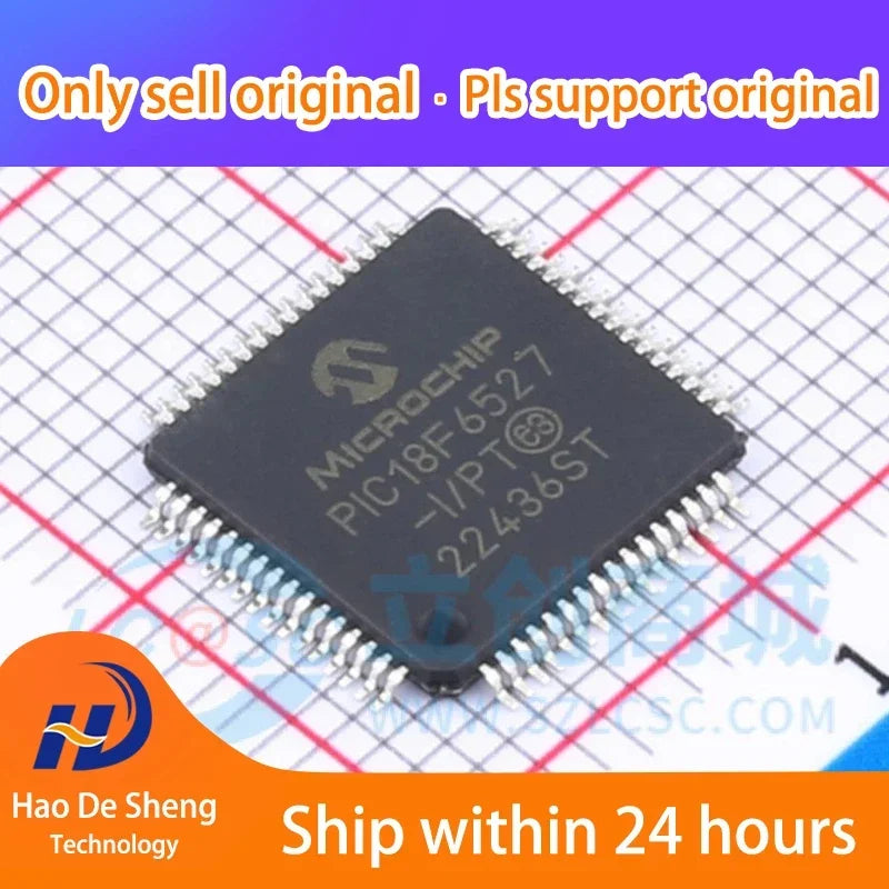1PCS PIC18F6527-I/PT PIC18F6527 TQFP64 New Original In Stock