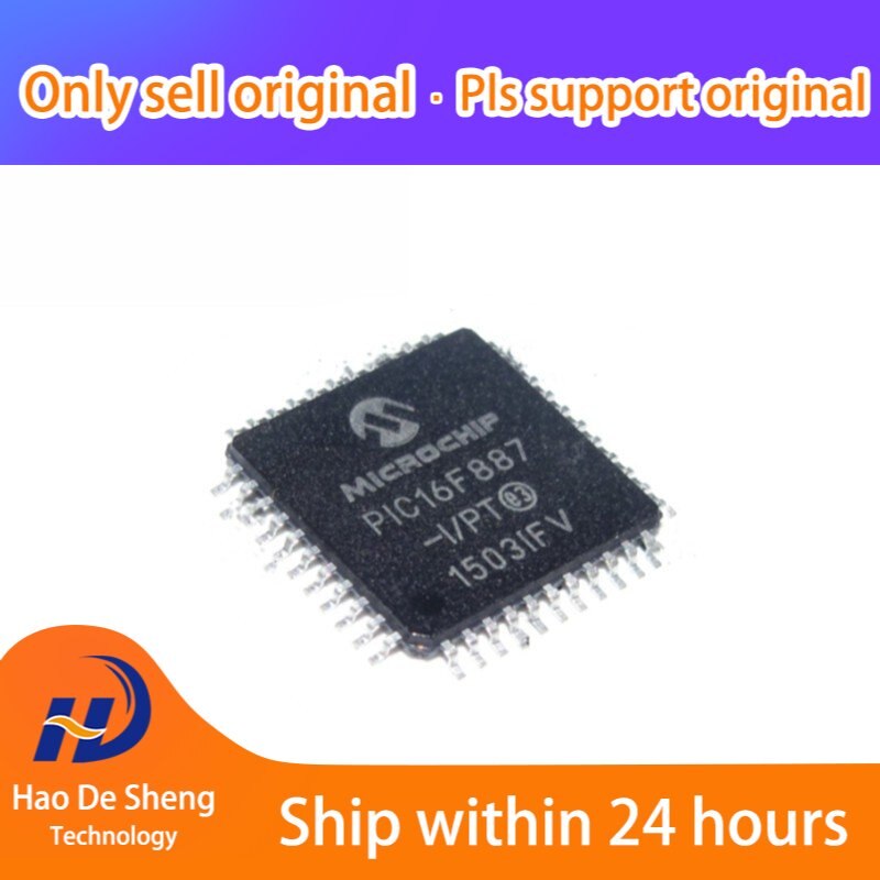 10PCS/LOT PIC16F887-I/PT QFP44 New Original In Stock, electronic components supplies