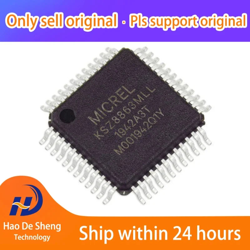 1PCS/LOT KSZ8863MLL KSZ8863MLLI QFP48 New Original In Stock, electronic components supplies