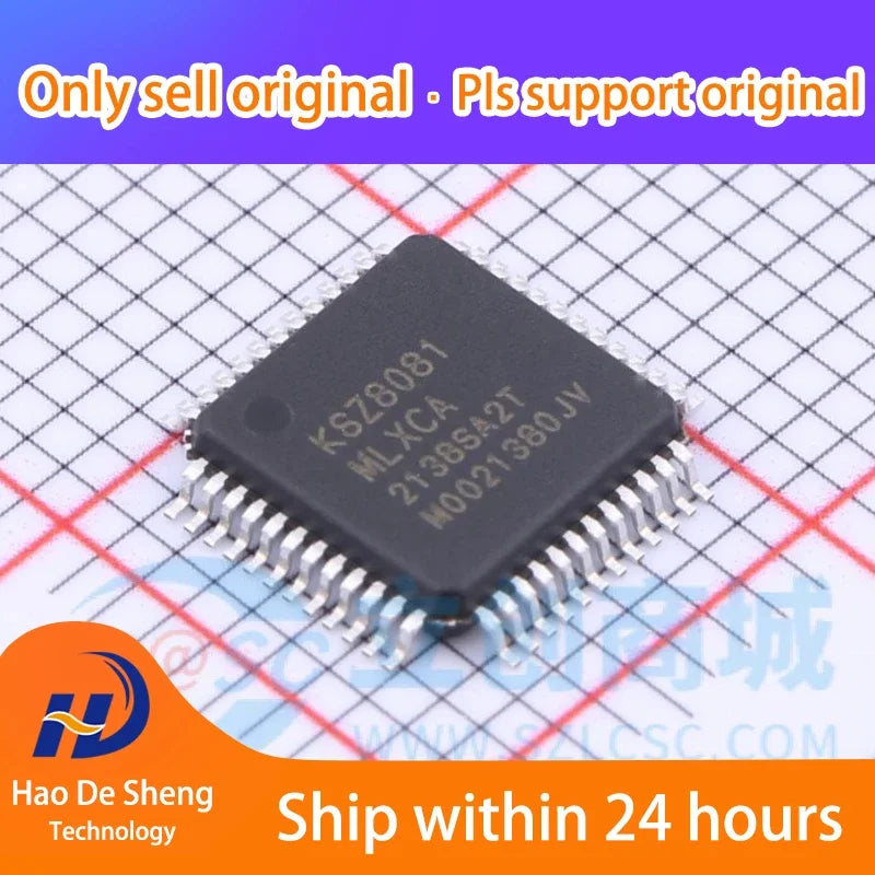 10PCS/LOT KSZ8081 KSZ8081MLXCA LQFP-48 New Original In Stock