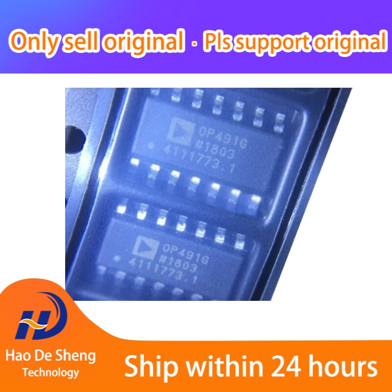 10PCS/LOT OP491GSZ logo OP491G SOIC-14 New Original In Stock