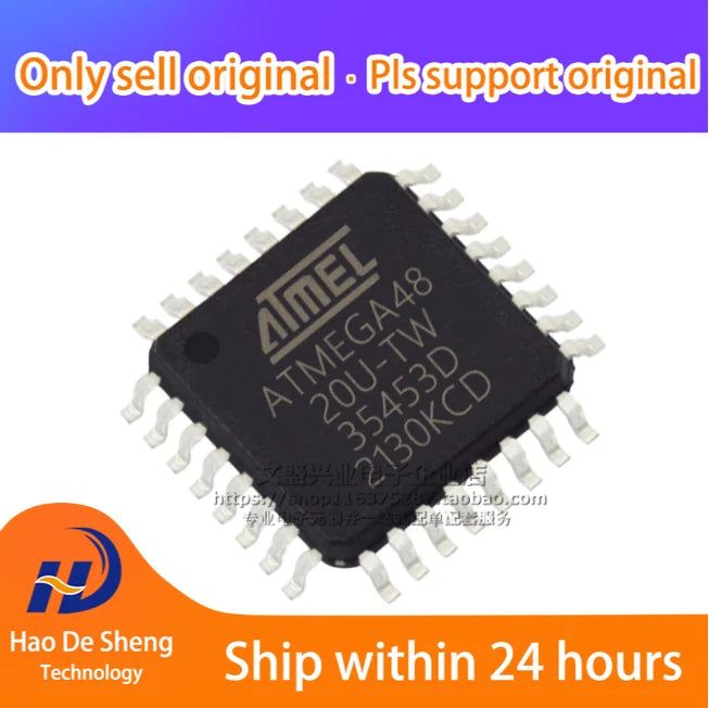 10PCS/LOT ATMEGA48-20AU ATMEGA48 QFP-32 New Original In Stock