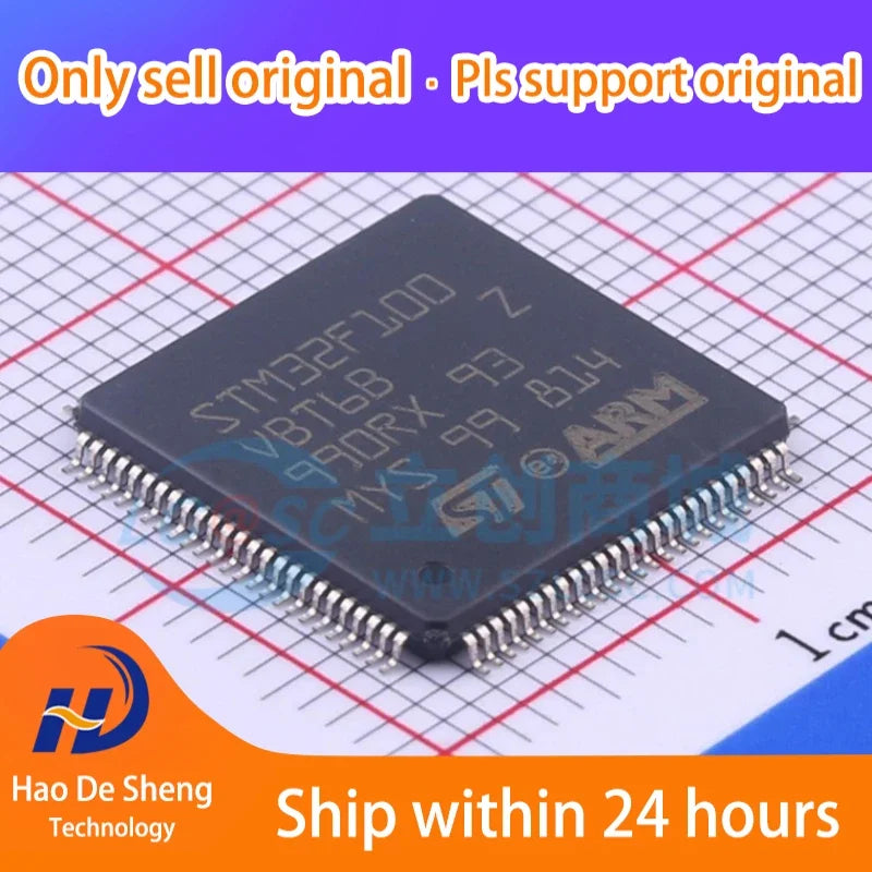 10PCS STM32F100VBT6 STM32F100VBT6B LQFP100 New Original In Stock, electronic components supplies