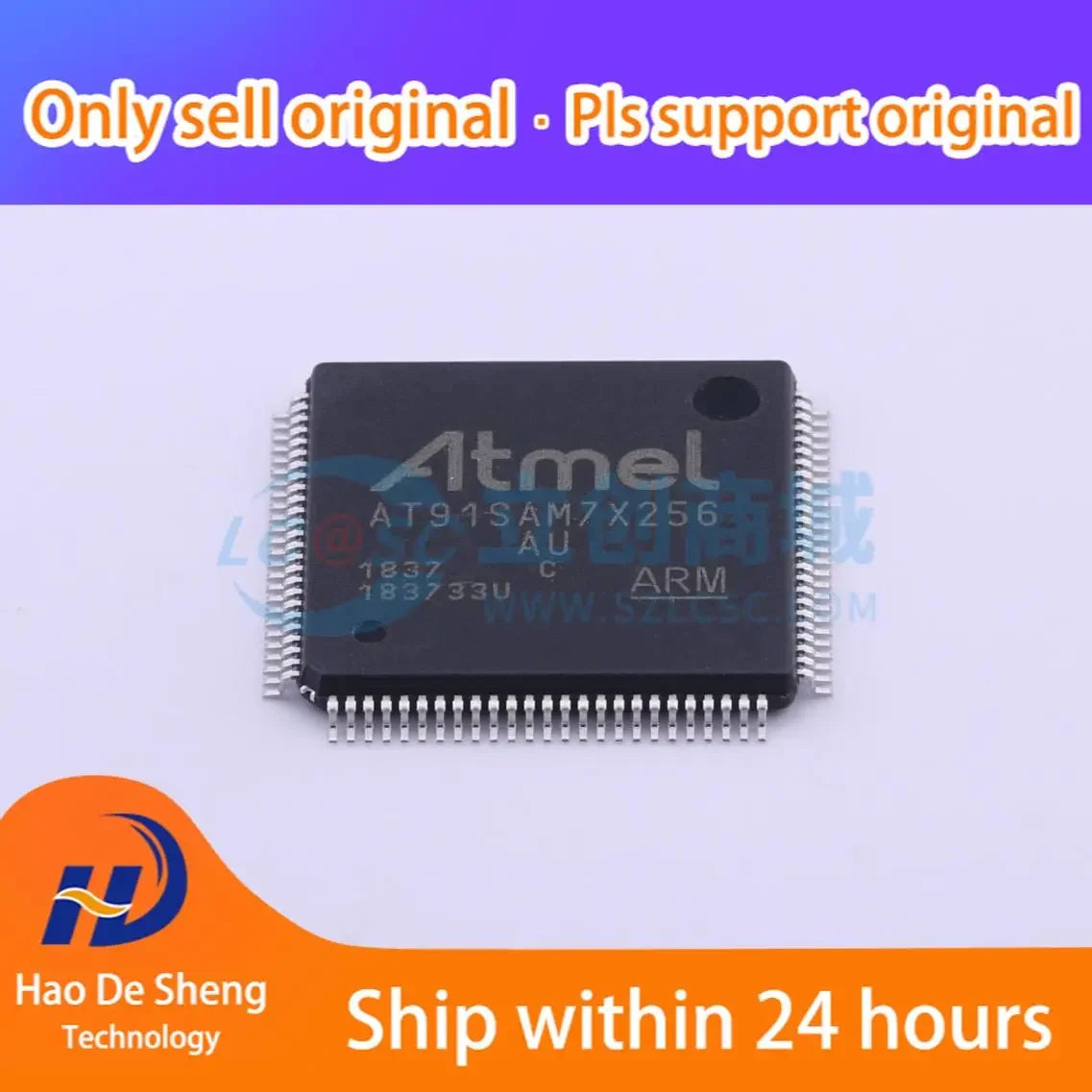 1PCS/LOT AT91SAM7X256C-AU AT91SAM7X256 LQFP-100 New Original In Stock, electronic components supplies