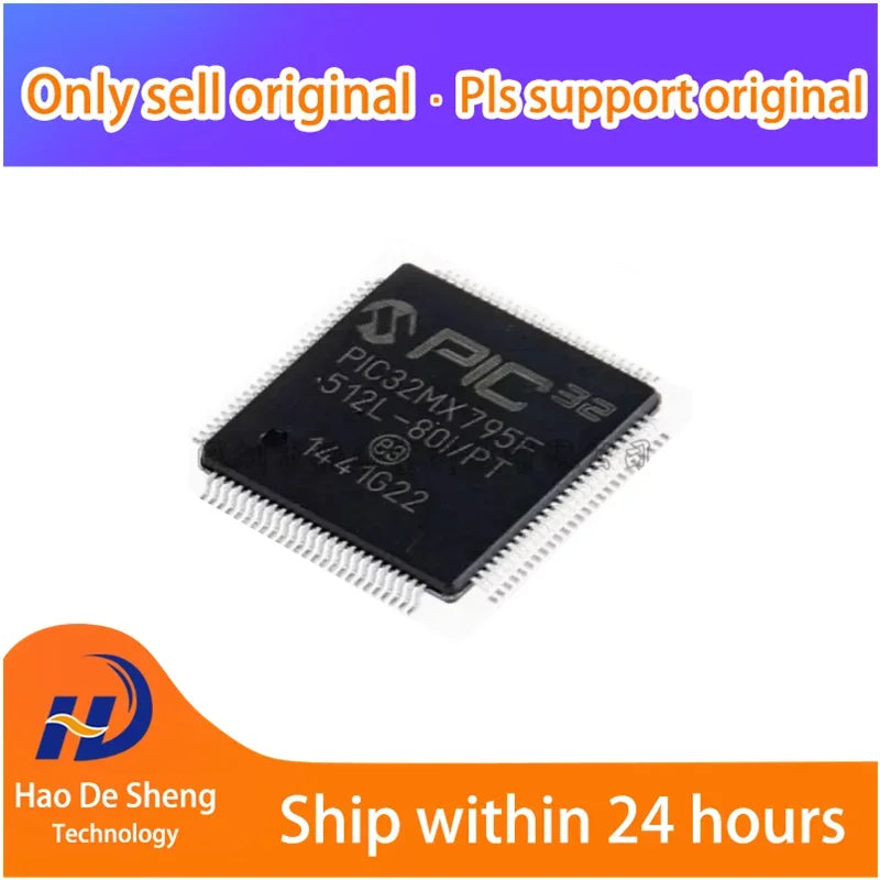 5PCS/LOT PIC32MX795F512L-80I/PT PIC32MX795 TQFP64 New Original In Stock