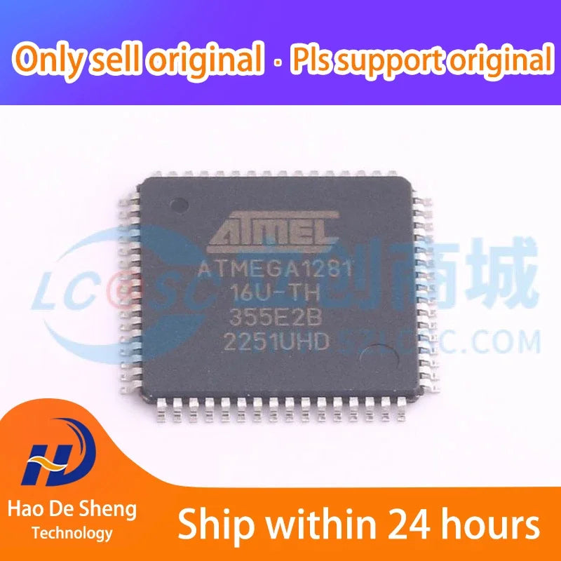 1PCS/LOT ATMEGA1281-16AU ATMEGA1281 TQFP-64 New Original In Stock, electronic components supplies