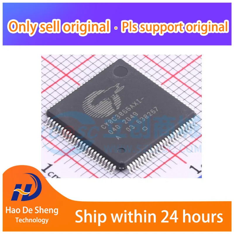 5PCS/LOT CY8C3866AXI CY8C3866AXI-040 QFP100 New Original In Stock