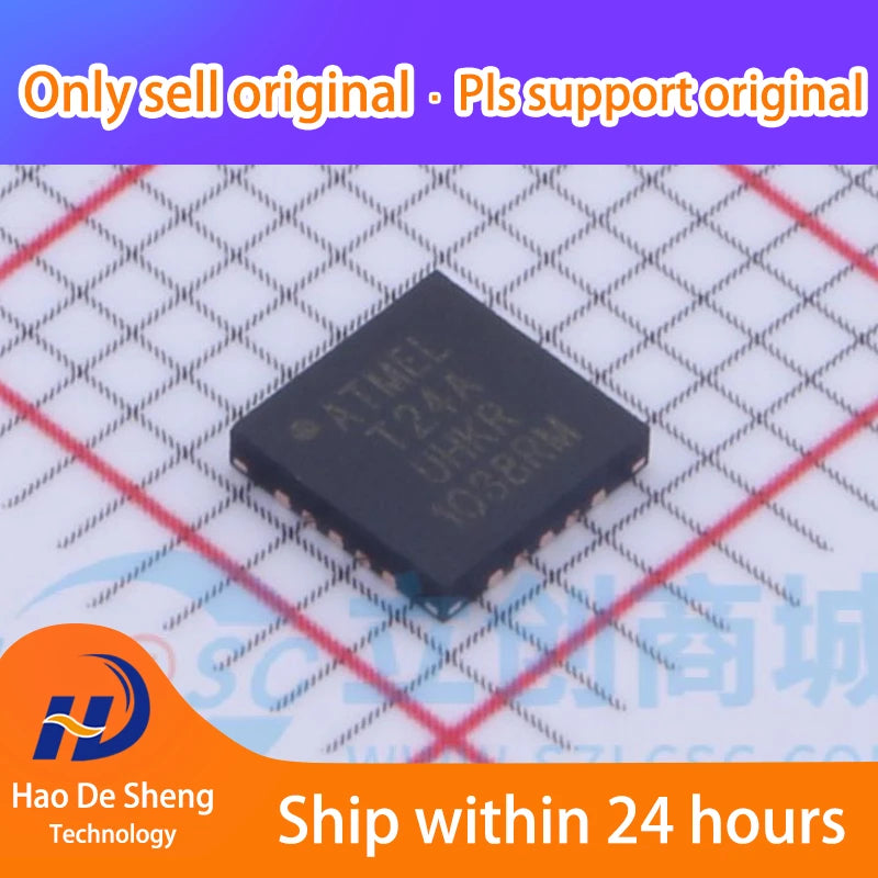 10PCS/LOT ATTINY24A-MU ATTINY24 WQFN-20 New Original In Stock