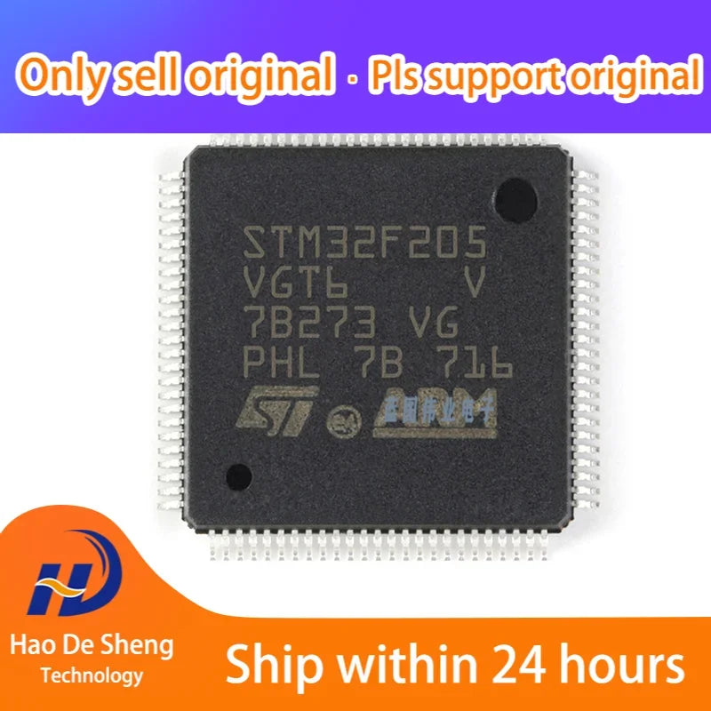 5PCS/LOT STM32F205VGT6 LQFP100 ARM Cortex-M3 MCUNew Original In Stock