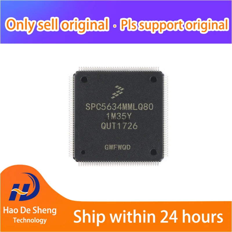 5PCS/LOT SPC5634MF2MLQ80 logoSPC5634MF2 LQFP144 New Original In Stock