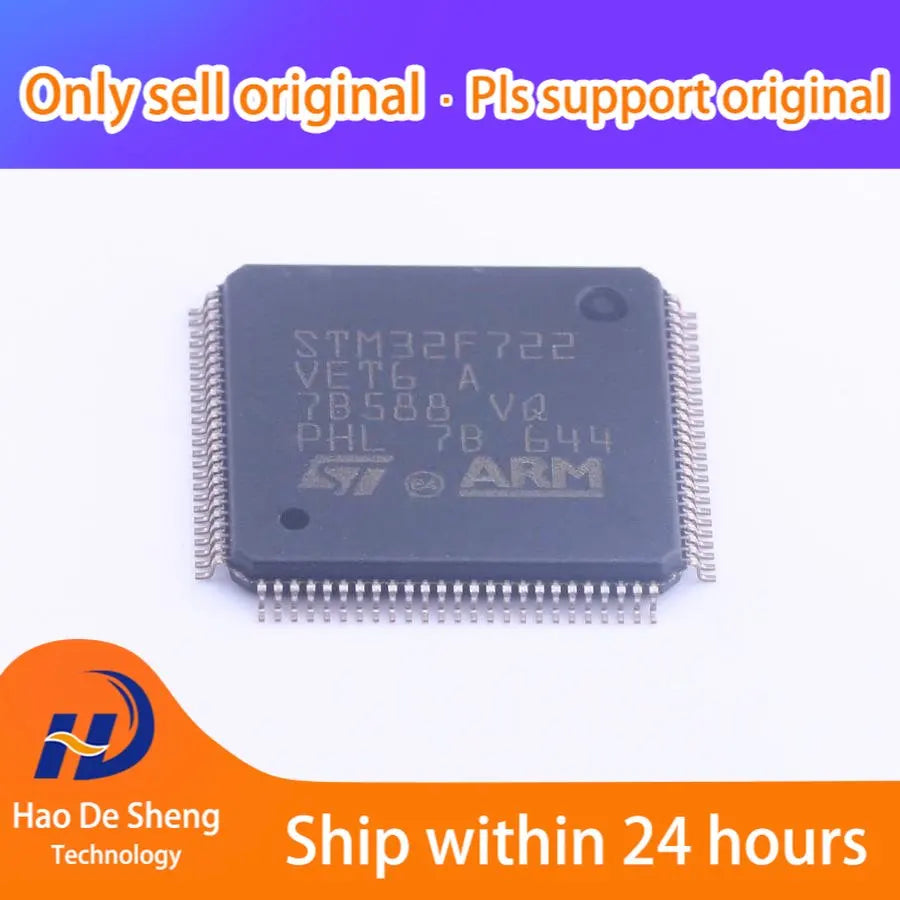 1PCS/LOT STM32F722VET6 LQFP100 STM32F722 New Original In Stock