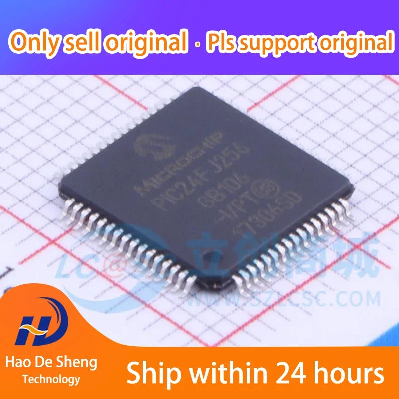 1PCS/LOT PIC24FJ256GB106T-I/PT TQFP-64 New Original In Stock