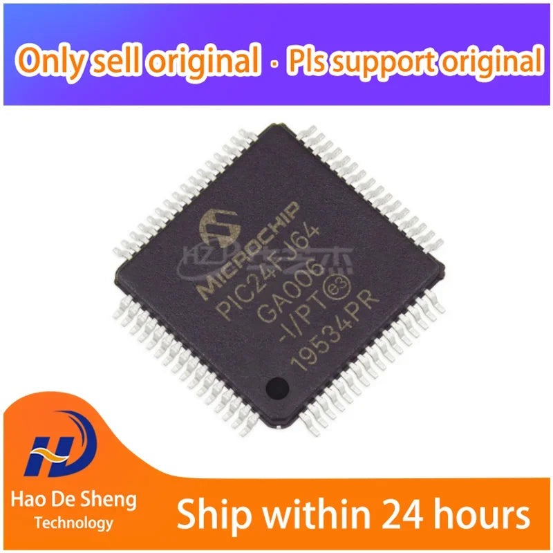10PCS/LOT PIC24FJ64GA006-I/PT PIC24FJ64GA006 TQFP64 New Original in Stock