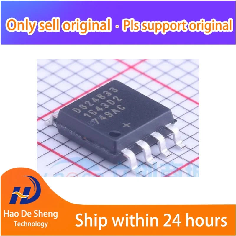 10PCS/LOT DS24B33S DS24B33 SOIC-8 New Original In Stock