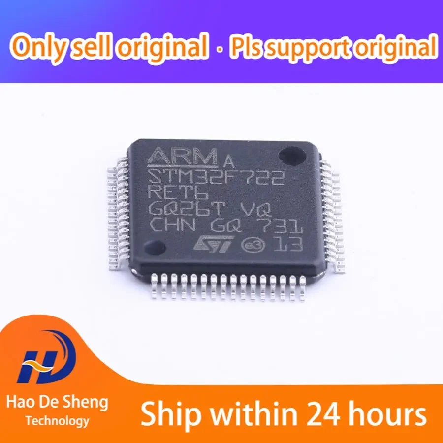 1PCS STM32F722RET6 STM32F722 722RET6 LQFP-64 New Original In Stock, electronic components supplies