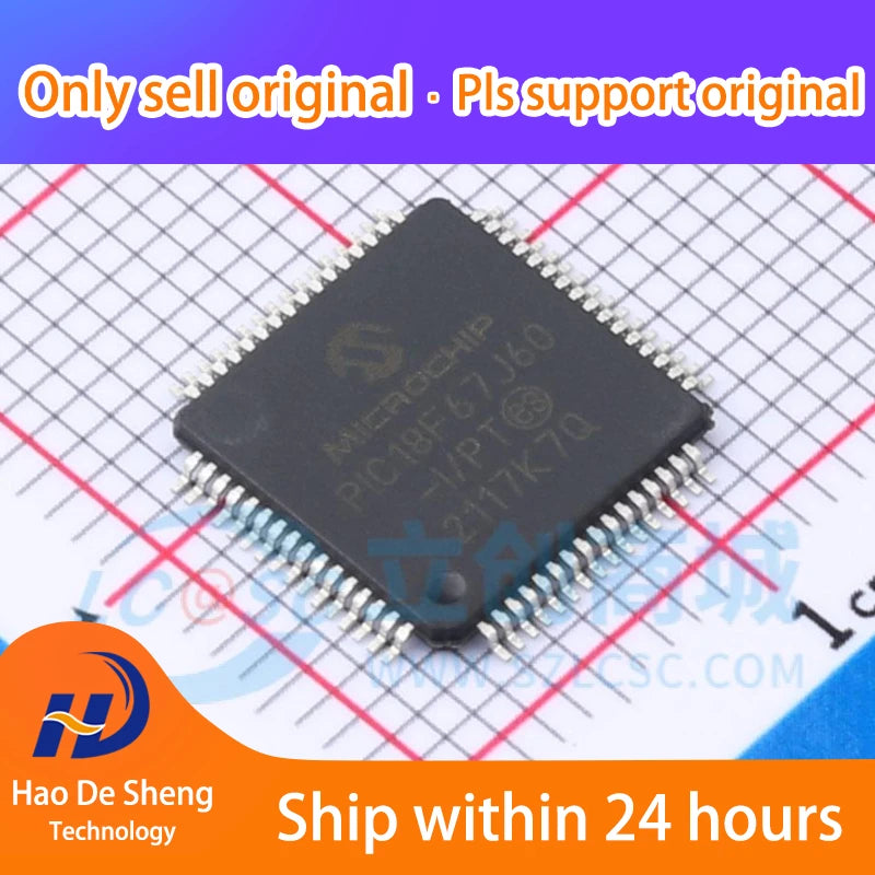 10PCS/LOT PIC18F67J60-I/PT PIC18F67J60 QFP64 New original in stock