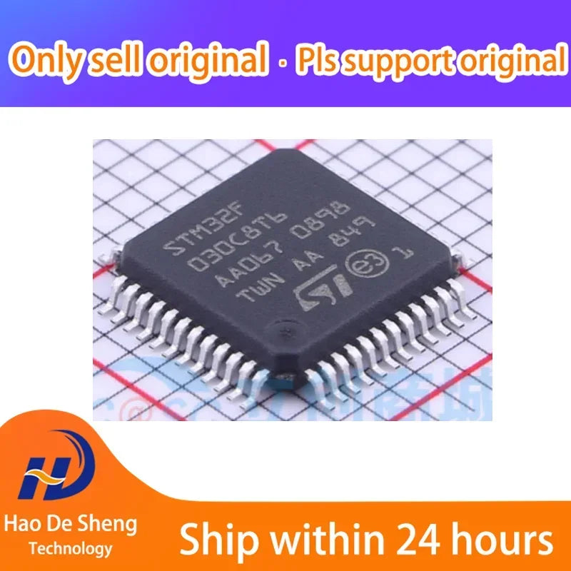 10PCS/LOT STM32F030C8T6 LQFP-48 New Original In Stock