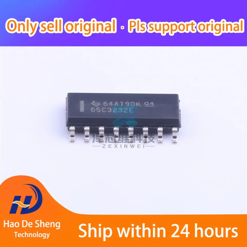 10PCS/LOT SN65C3232EDR Logo 65C3232E  SOIC-16 New Original In Stock
