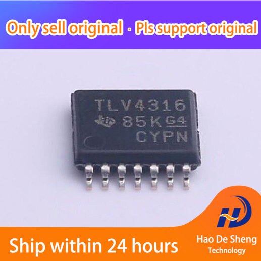 10PCS/LOT TLV4316IPWR TLV4316 TSSOP14   New Original In Stock