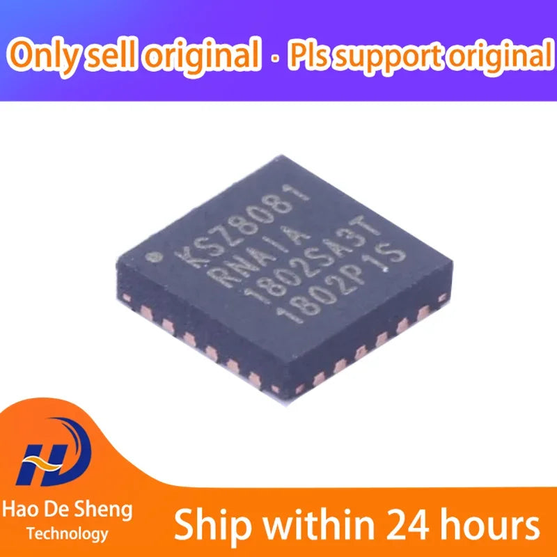 10PCS/LOT KSZ8081RNAIA-TR  KSZ8081RNAIA  QFN-24 New Original In Stock