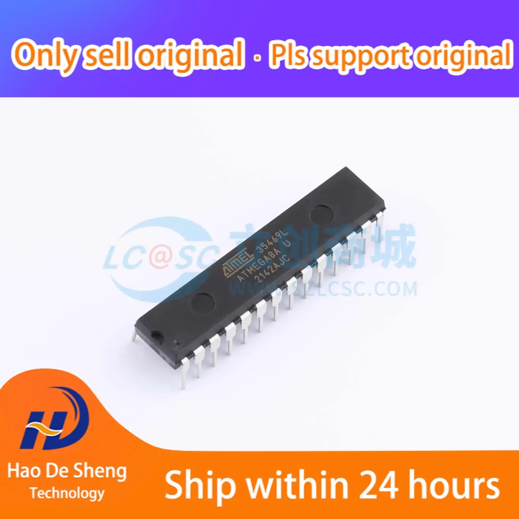 10PCS/LOT ATMEGA8A-PU DIP28 New Original In Stock, electronic components supplies
