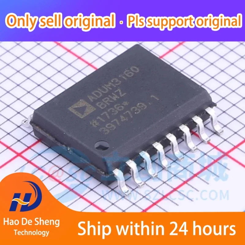 10PCS/LOT  ADUM3160BRWZ-RL ADUM3160BRWZ ADUM3160 SOIC-16 New Original In Stock