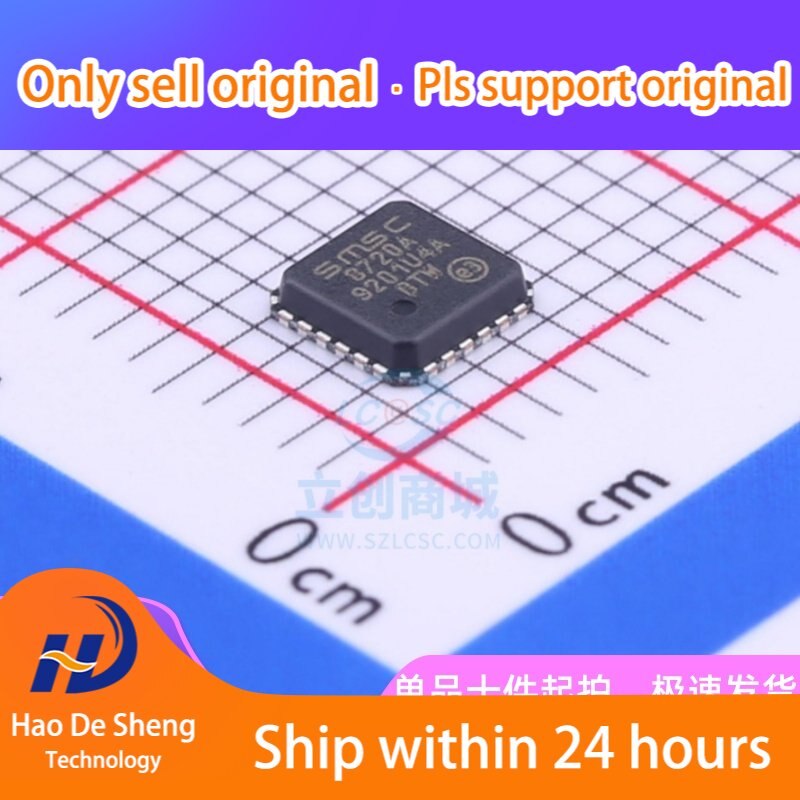 10PCS/LOT LAN8720A LAN8720A-CP-TR 8720A QFN24 New Original In Stock, electronic components supplies