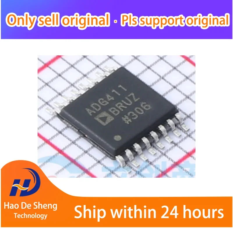 10PCS/LOT ADG411BRUZ TSSOP16 New Original In Stock