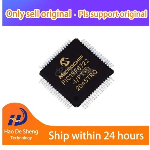 10PCS/LOT PIC18F6722-I/PT PIC18F6722  TQFP64 New Original In Stock, electronic components supplies