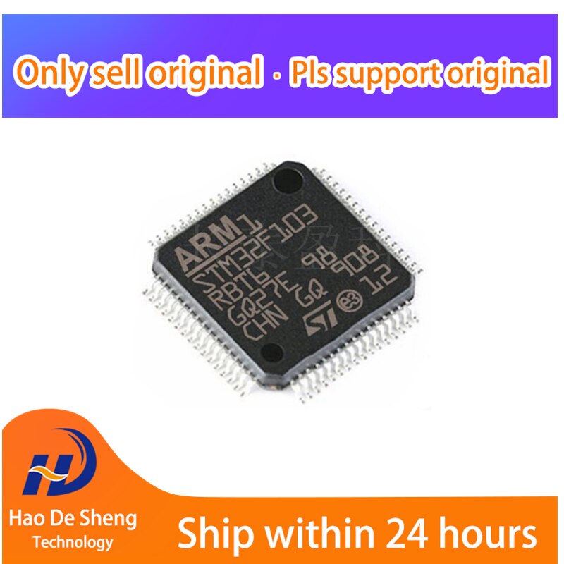 10PCS/LOT STM32F103RBT6 LQFP64 New Original In Stock