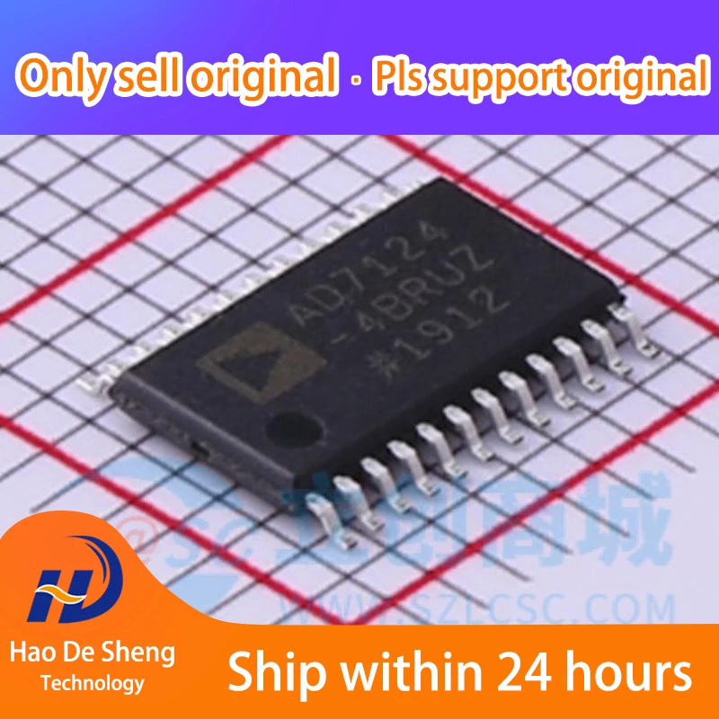 10 шт./лот AD7124-4BRUZ-RL7 AD7124-4BRUZTSSOP-24 новый оригинальный в наличии 
