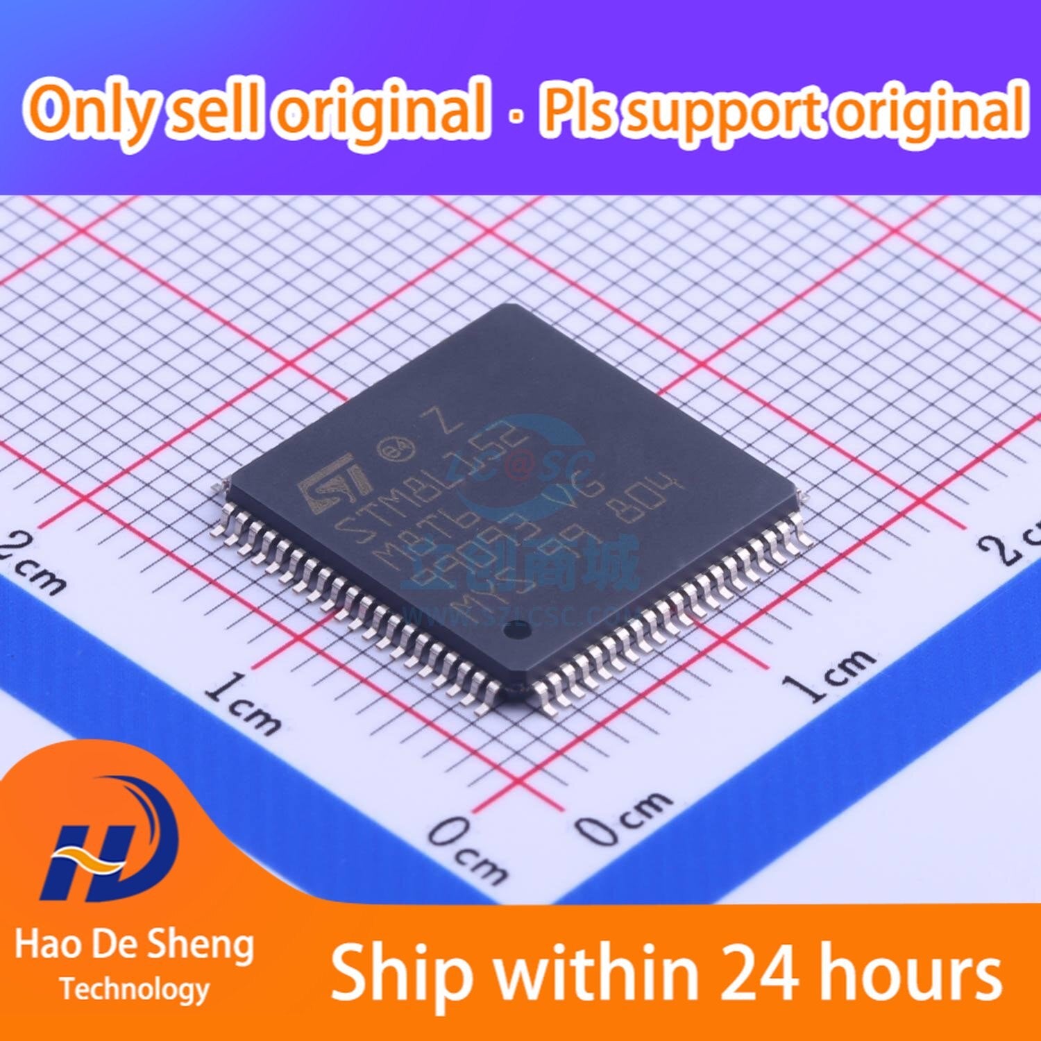 10PCS/LOT STM8L152M8T6 LQFP-80 New Original In Stock, electronic components supplies