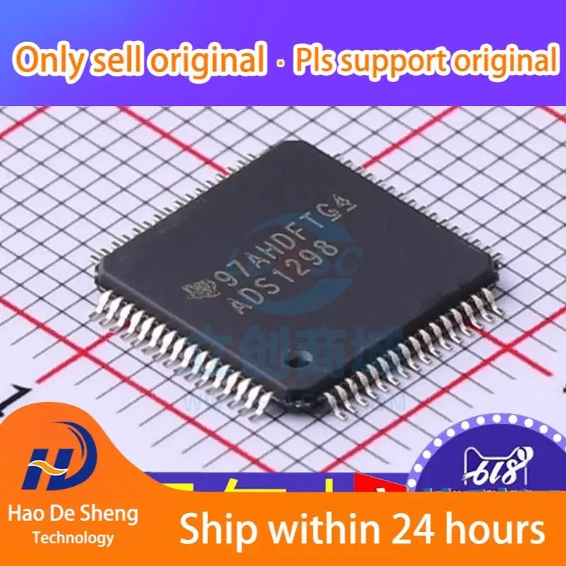 5PCS/LOT  ADS1298IPAG ADS1298 TQFP64  New Original In Stock